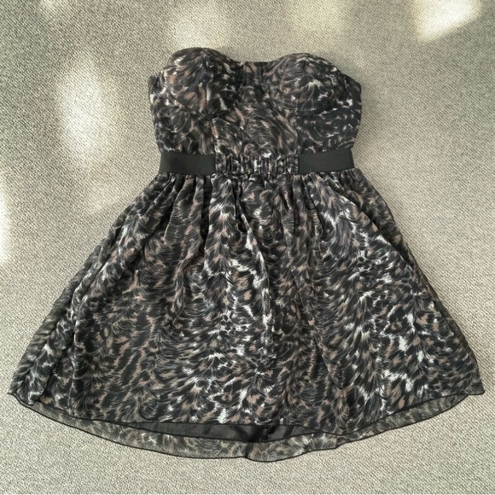 American Rag - Gray Strapless Babydoll Dress - Size Med